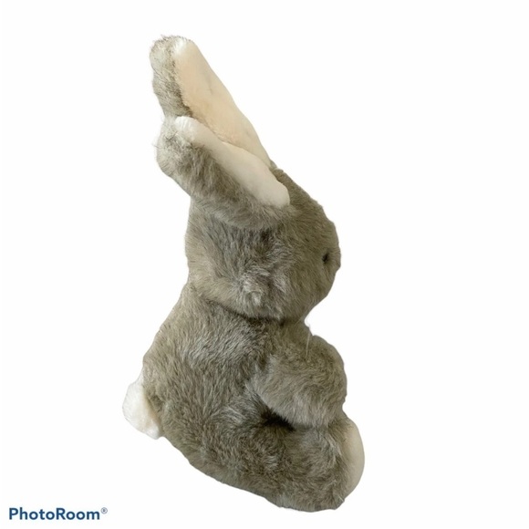 DAKIN Plush Bunny Rabbit Vintage 1985 Stuffed Animal 14” Brown Gray Toy - Picture 5 of 8